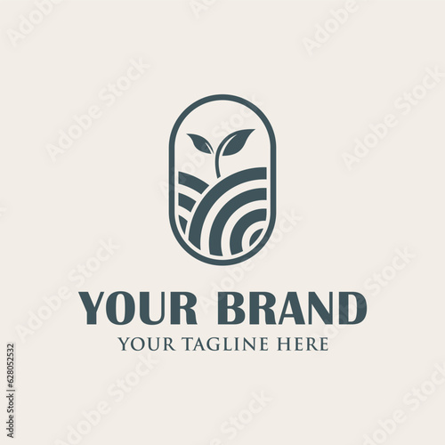 Agriculture logo design vector