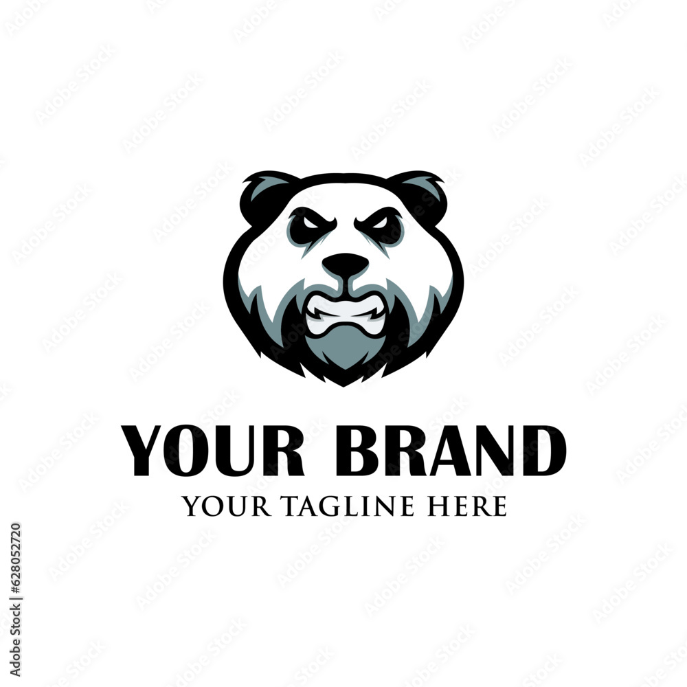 Panda head mascot design vector Panda head mascot design vector