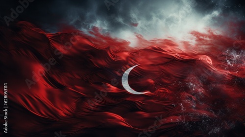 Red Turkish flag