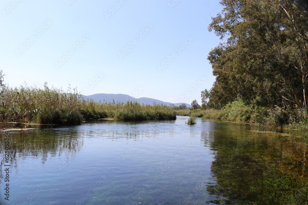 Obraz premium Azmak River, Akyaka, Mugla, Turkey