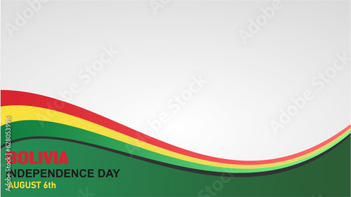 Bolivia Independence Day Vector Design Template Illustration