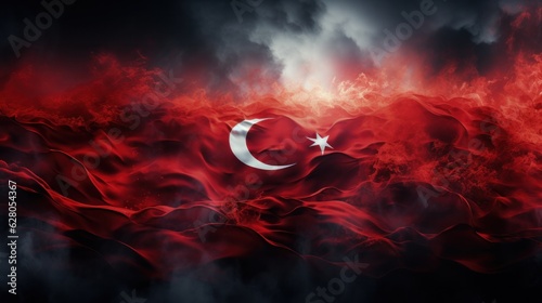 Red Turkish flag