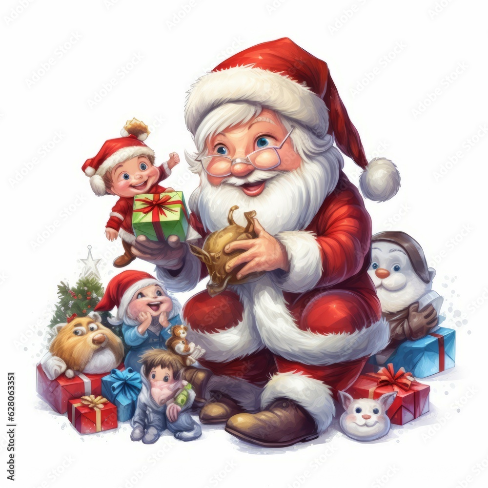 Christmas Themed Character Graphics Element created with Generative AI Christmas Themed Character Graphics Element created with Generative AI