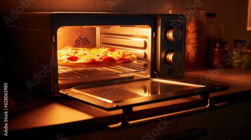 Generative AI : Effortless Culinary Innovation: Modern Oven on White
