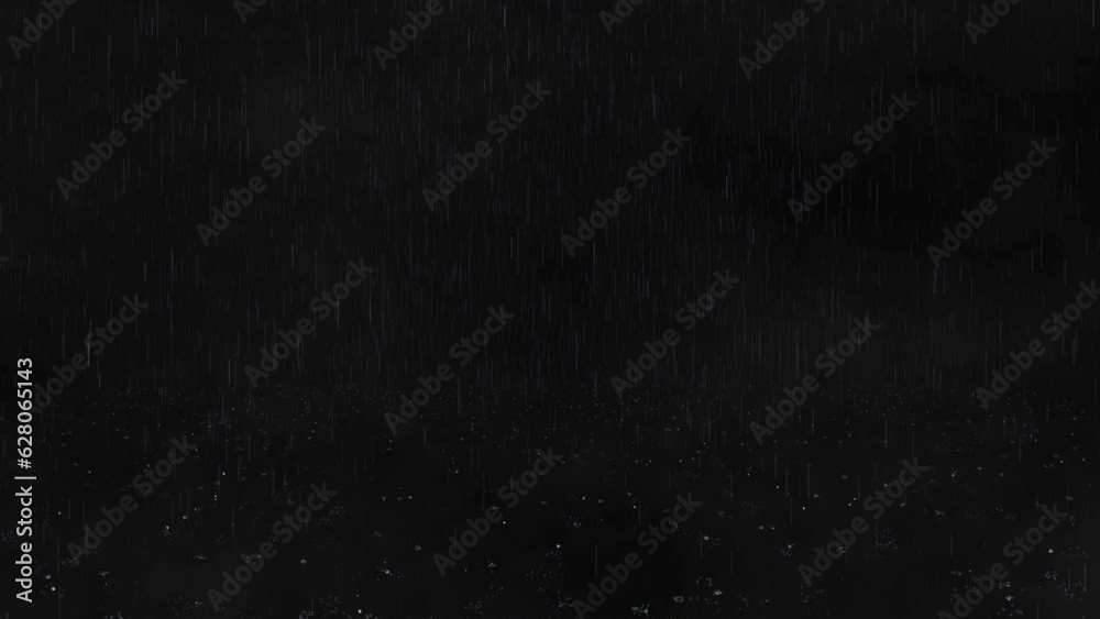 4K heavy rain stormy summer day Animation Background. heavy rain Drops Falling. overlay weather, thunderstorm. Slow Rain, night, Heavy Rainfall. Rain, Thunder, speedy, night, Sky Drops,