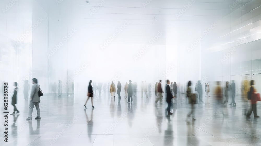abstract image of people in blur motion
