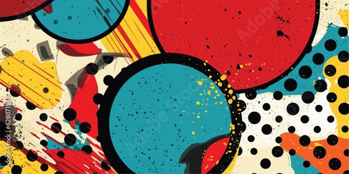 VIntage retro comics boom explosion crash bang cover book design with light and dots. Can be used for decoration or graphics. Graphic Art Vector Illustratiom