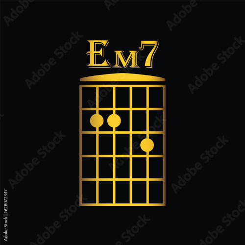chords guitar icon, vector, template, logo, trendy, collection, flat, design, gold