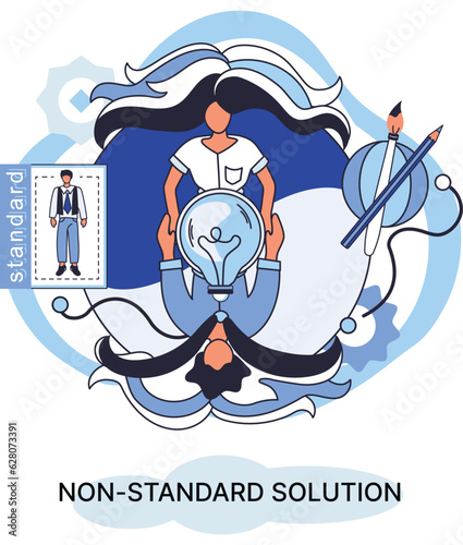 Non standart solution find way out of any situation. Creation of individual decision for integration of disparate production. Decisiveness is an individual quality of human will, creative abilities