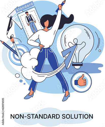 Non standart solution find way out of any situation. Creation of individual decision for integration of disparate production. Decisiveness is an individual quality of human will, creative abilities