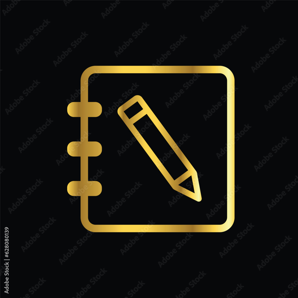 address book icon, vector, template, logo, trendy, collection, flat, design, gold address book icon, vector, template, logo, trendy, collection, flat, design, gold