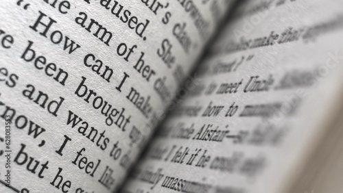 Flicking Through Old Book Pages Close-up