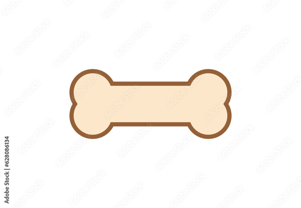 Dog bone outline icon. Vector illustration Dog bone outline icon. Vector illustration
