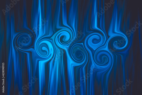 Abstract pattern of circular or wavy shapes. curved design.