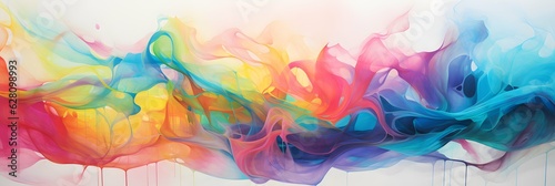 Abstract illustration wallpaper background design, colorful drawing, pattern, wide resolution © Filip
