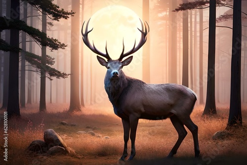 deer with antlers © qaiser