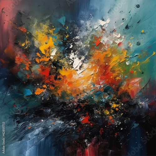 Abstract painting, illustration,