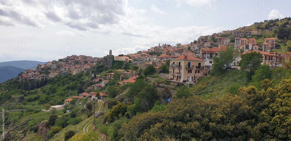 Obraz premium Ville d'Arachova en Grèce - Europe