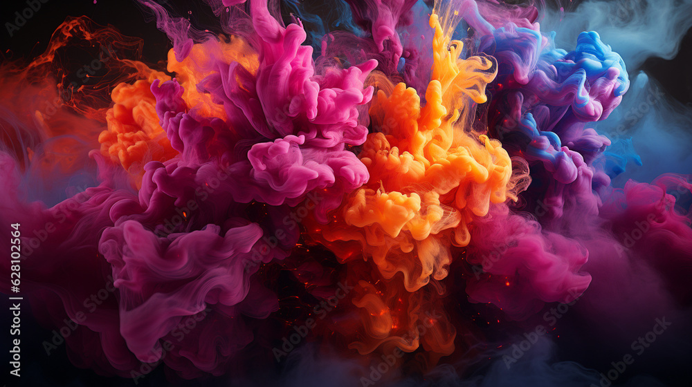 Abstract Colorful Wallpaper. Generative Ai Abstract Colorful Wallpaper. Generative Ai