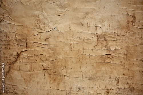 Texture of old paper covered with brown stucco