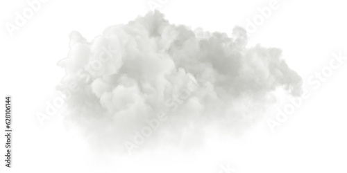 White clouds stratosphere isolated on transparent backgrounds 3d render png