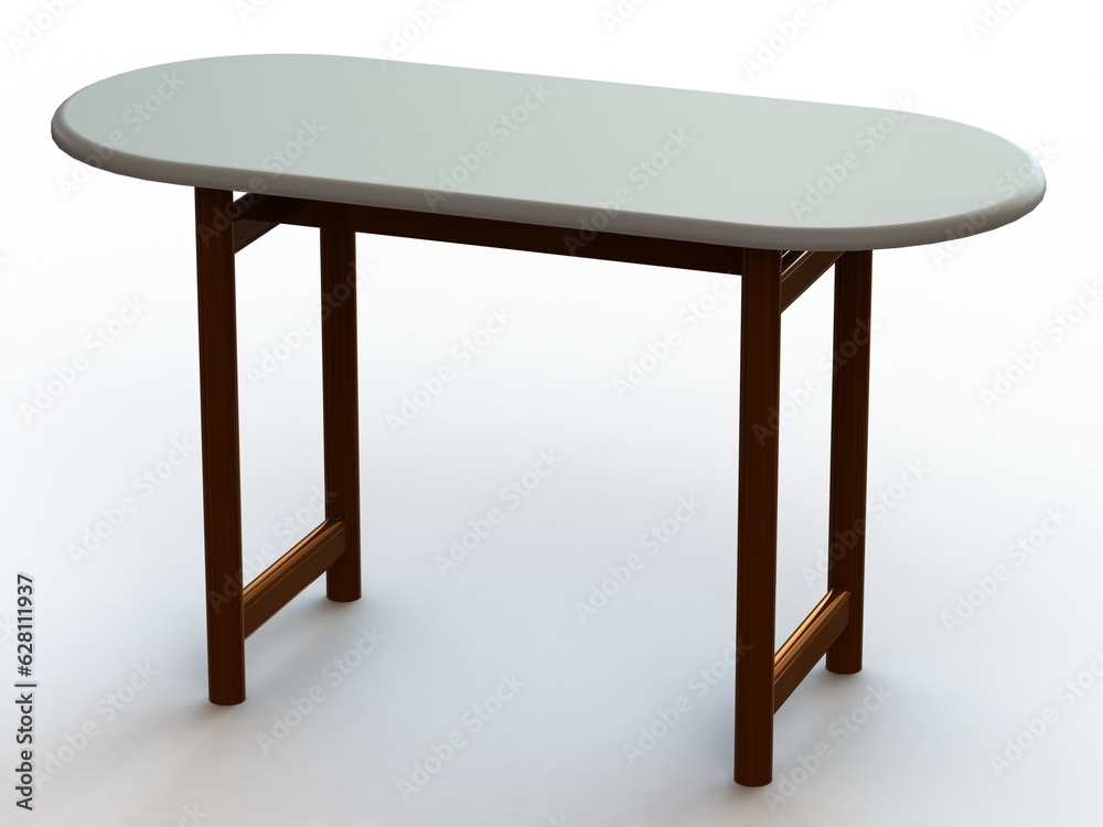 Oval Dining Table 3D model Oval Dining Table 3D model