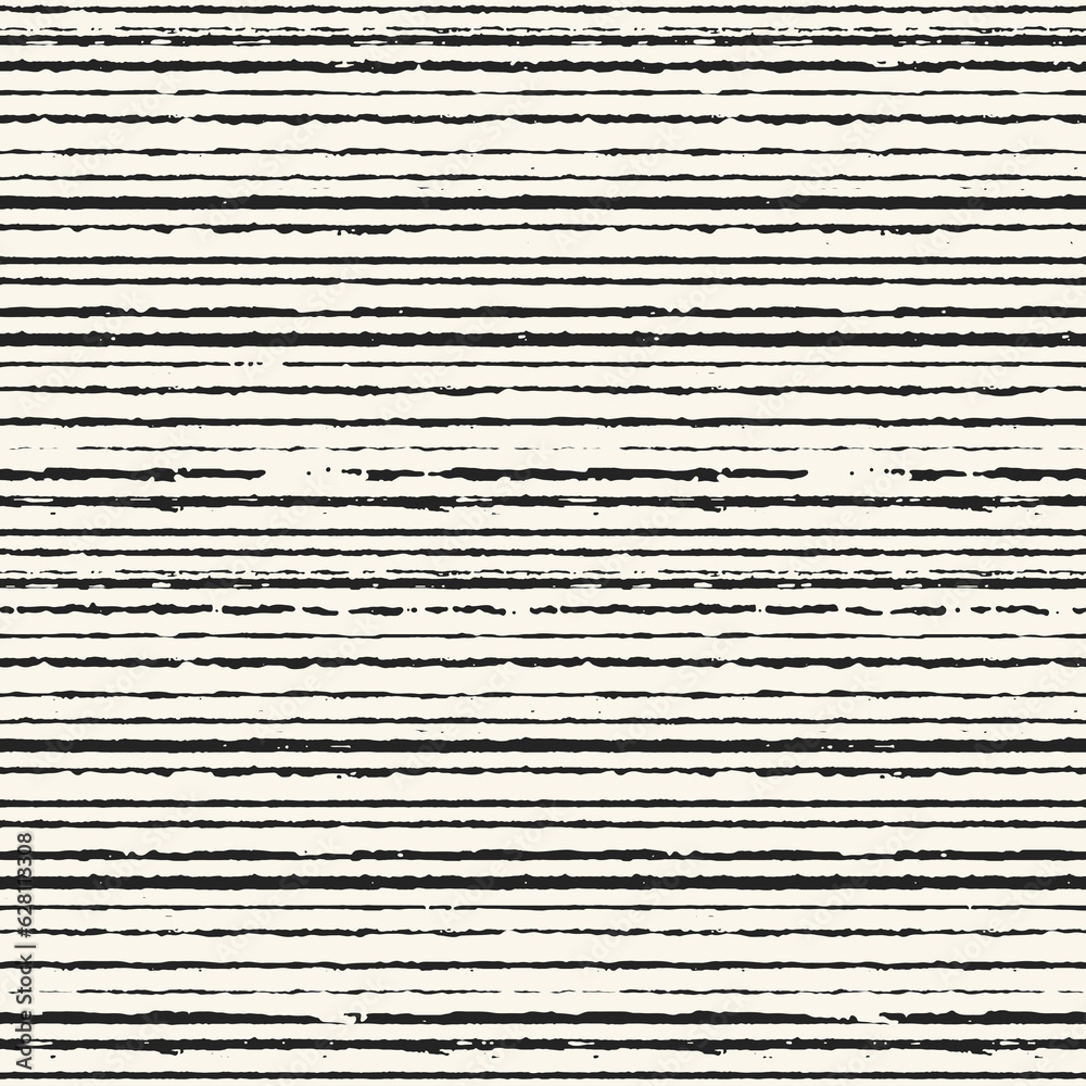 Monochrome Grain Textured Distressed Striped Pattern