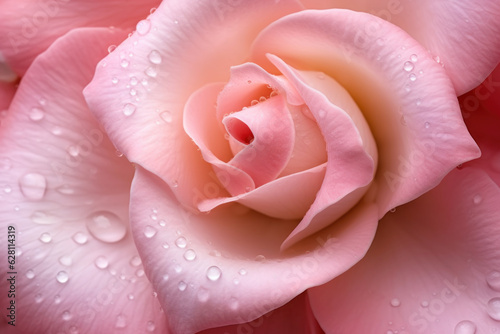 Pink rose close-up.