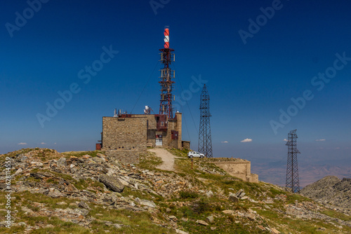 Transmitter on the peak of Pelister mountain, North Macedonia