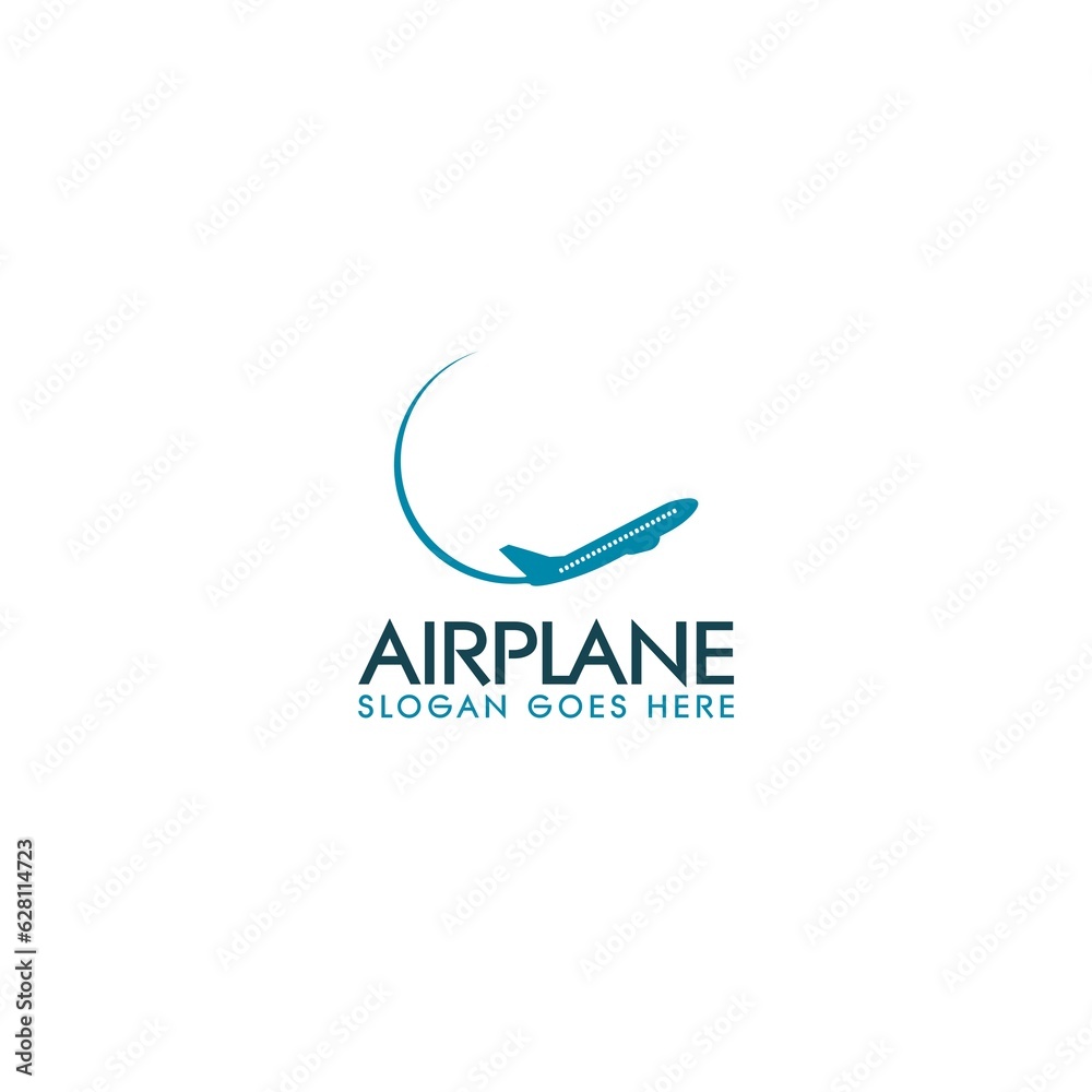 Airplane Logo designs template isolated on white background Airplane Logo designs template isolated on white background