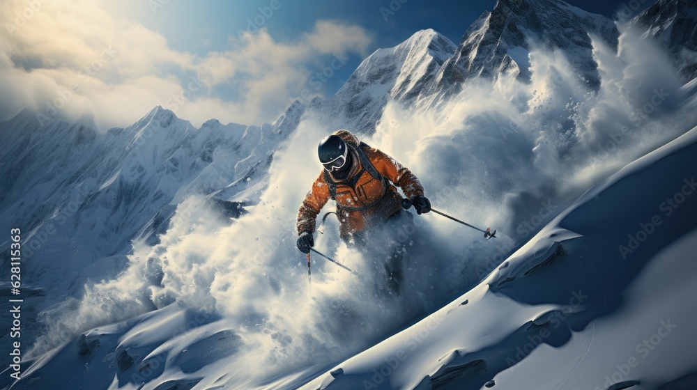 sport extreme winter skiing, jet ski 