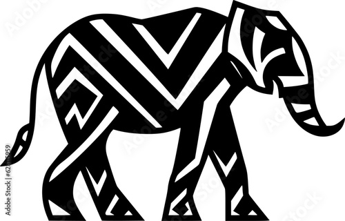Elephant | Minimalist and Simple Silhouette - Vector illustration