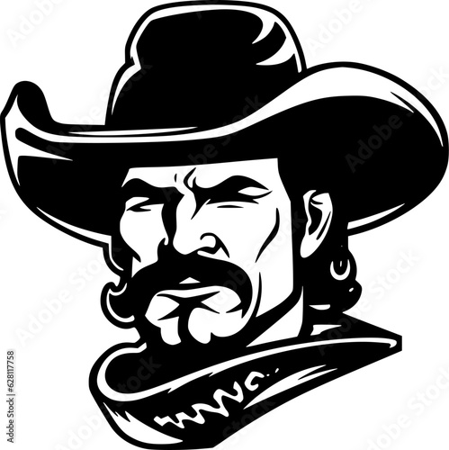 Cowboy | Minimalist and Simple Silhouette - Vector illustration