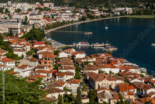 Aerial view of Ohrid town, North Macedonia © Matyas Rehak