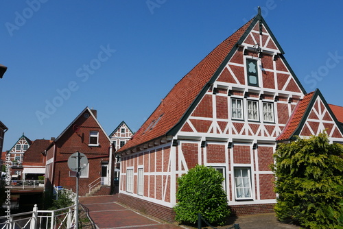 Fachwerkarchitektur in Jork im Alten Land photo