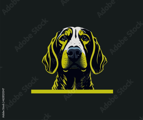 Dog logo vector illustration ai generated 
