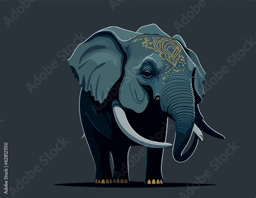 Elephant vector illustration ai generated 