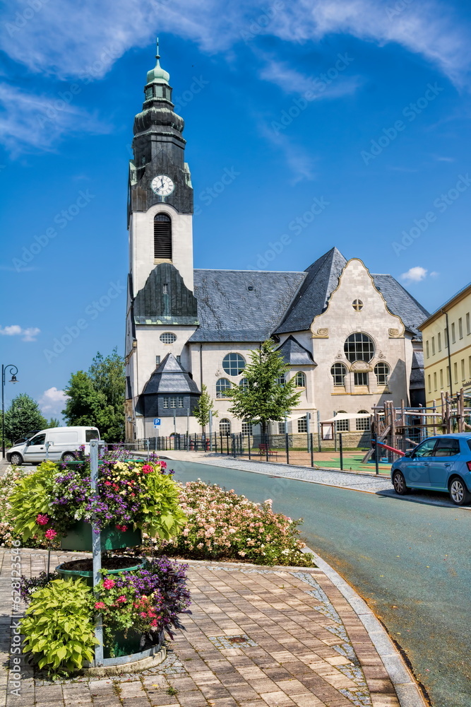 adorf, deutschland - stadtkirche st. michaelis