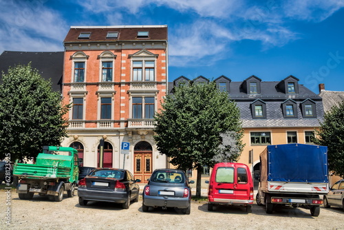 adorf, deutschland - marktplatz