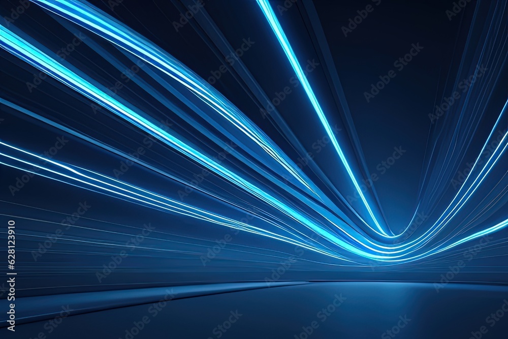 Futuristic tech lines with neon background, technology abstract background with lines for network, and Colored neon lights background. Generative Ai. Futuristic tech lines with neon background, technology abstract background with lines for network, and Colored neon lights background. Generative Ai.