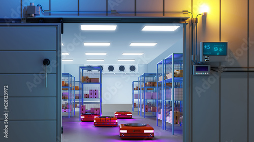 Large refrigerators inside ...