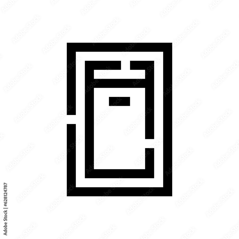 switch off line design style icon for web and graphic design