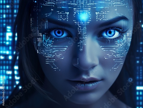 Securing the Future: Where AI and Technology Merge, Ai face