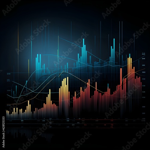 Global business background with stock chart, stock market concept © MstNasrinAktar