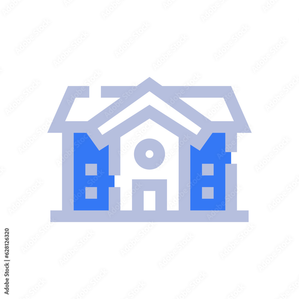 house two tone style icon vector illustrations house two tone style icon vector illustrations
