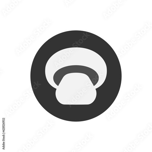 Mushroom logo design template. 