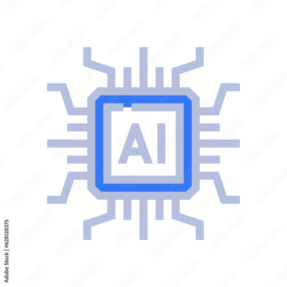 microchip two tone style icon vector illustrations microchip two tone style icon vector illustrations