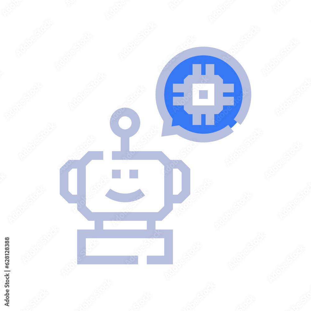 robot two tone style icon vector illustrations robot two tone style icon vector illustrations