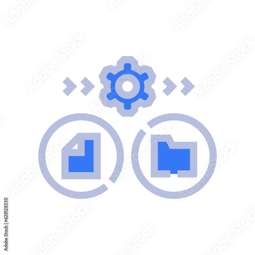 data transfer two tone style icon vector illustrations