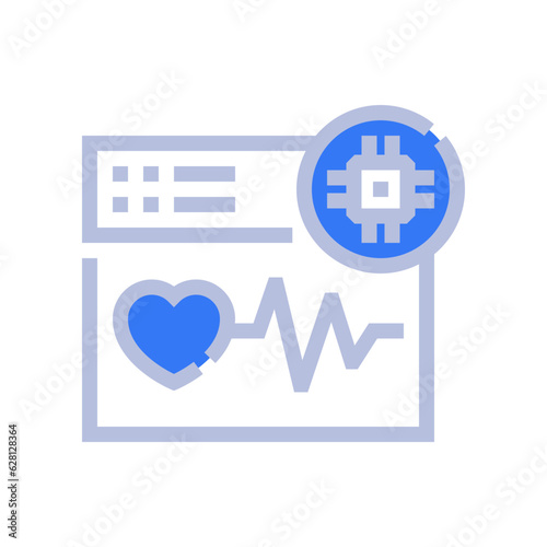 medical two tone style icon vector illustrations